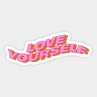 Love Yourself - Pink Sticker